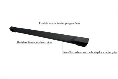 Black Horse Off Road - OEM Replica Running Boards-Black-2018-2024 Jeep Wrangler|Black Horse Off Road - Image 3