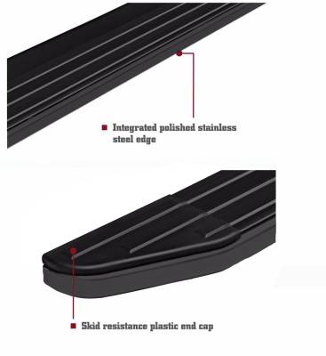 Black Horse Off Road - PEERLESS Running Boards-Black-2018-2020 Toyota Sienna|Black Horse Off Road - Image 10