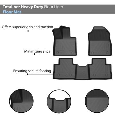 Black Horse Off Road - Black Horse TOTALINER 3.5mm Heavy Duty TPE Anti-skid Floor Mat Rug Liner fits 2019-2025 Toyota Rav4 - Image 3