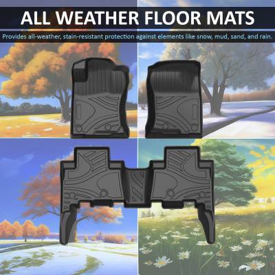 Black Horse Off Road - Black Horse TOTALINER 3.5mm Heavy Duty TPE Anti-skid Floor Mat Rug Liner fits 2013-2024 Toyota 4Runner - Image 5