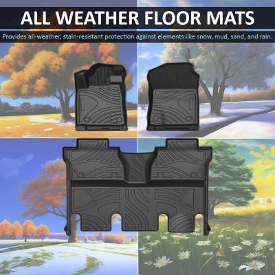 Black Horse Off Road - Black Horse TOTALINER 3.5mm Heavy Duty TPE Anti-skid Floor Mat Rug Liner fits 2015-2021 Toyota Tundra - Image 5