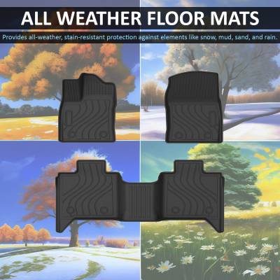 Black Horse Off Road - Black Horse TOTALINER 3.5mm Heavy Duty TPE Anti-skid Floor Mat Rug Liner fits 2022-2025 Toyota Tundra - Image 5