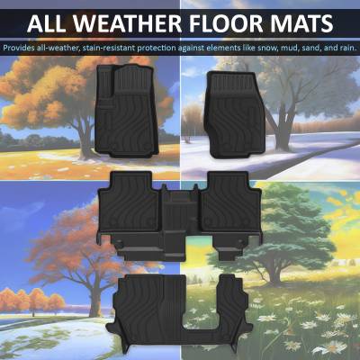 Black Horse Off Road - Black Horse TOTALINER 3.5mm Heavy Duty TPE Anti-skid Floor Mat Rug Liner fits 2023-2024 Jeep Grand Cherokee L - Image 5