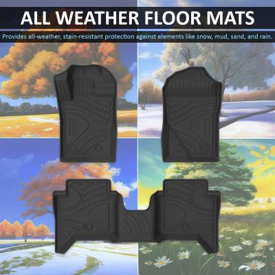 Black Horse Off Road - Black Horse TOTALINER 3.5mm Heavy Duty TPE Anti-skid Floor Mat Rug Liner fits 2023-2025 Ford Ranger - Image 5