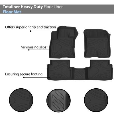 Black Horse Off Road - Black Horse TOTALINER 3.5mm Heavy Duty TPE Anti-skid Floor Mat Rug Liner fits 2021-2025 Ford Bronco Sport - Image 3