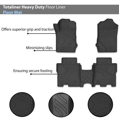 Black Horse Off Road - Black Horse TOTALINER 3.5mm Heavy Duty TPE Anti-skid Floor Mat Rug Liner fits 2021-2025 Ford Bronco - Image 3