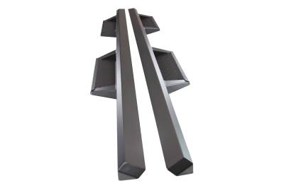 Black Horse Off Road - IMPACT Heavy Duty Drop Side Steps-Black-2015-2023 Ford F-150 Super Cab|Black Horse Off Road - Image 5