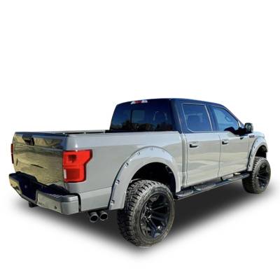 EXTREME Wheel-to-Wheel Side Steps-Black-F-150/F-150 Lightning|Black Horse Off Road