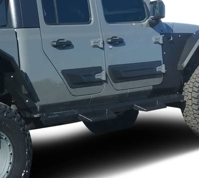 Black Horse Off Road - IMPACT Heavy Duty Drop Side Steps-Black-2020-2024 Jeep Gladiator|Black Horse Off Road - Image 16