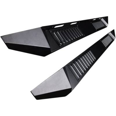 Black Horse Off Road - ARMOUR Heavy Duty Steel Running Boards-Black-2019-2024 Ford Ranger SuperCrew Cab|Black Horse Off Road - Image 1