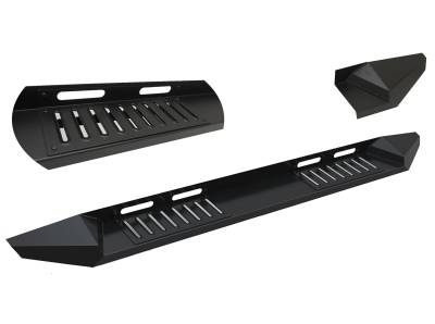Black Horse Off Road - ARMOUR Heavy Duty Steel Running Boards-Black-1999-2016 Ford F-250 Super Duty Crew Cab/1999-2016 Ford F-350 Super Duty Crew Cab/1999-2016 Ford F-450 Super Duty Crew Cab/1999-2016 Ford F-550 Super Duty Crew Cab|Black Horse Off Road - Image 4
