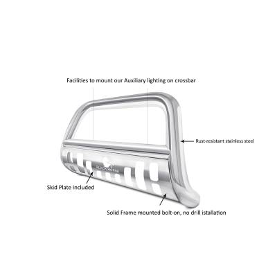 Black Horse Off Road - Bull Bar-Stainless Steel-2016-2022 Honda Pilot/2014-2021 Acura MDX|Black Horse Off Road - Image 2