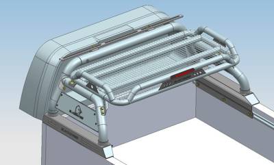 Black Horse Off Road - ATLAS Roll Bar Ladder Rack-Stainless Steel-2019-2024 Ford Ranger|Black Horse Off Road - Image 6