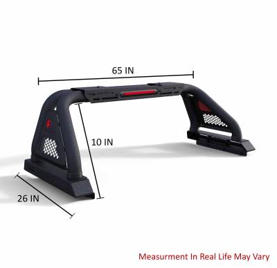 Black Horse Off Road - CLASSIC Pro Roll Bar-Textured Black-2005-2021 Nissan Frontier|Black Horse Off Road - Image 4