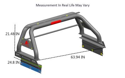 Black Horse Off Road - CLASSIC Roll Bar-Black-2022-2024 Nissan Frontier|Black Horse Off Road - Image 5