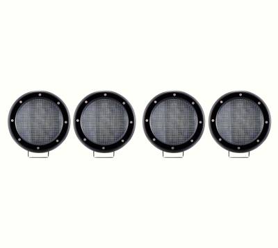 Black Horse Off Road - CLASSIC Roll Bar With 2 Set of 5.3".Black Trim Rings LED Flood Lights-Black-2005-2024 Toyota Tacoma|Black Horse Off Road - Image 11