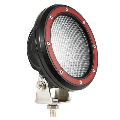 Black Horse Off Road - CLASSIC Roll Bar With 2 Sets of 5.3" Red Trim Rings LED Flood Lights-Stainless Steel-2005-2021 Nissan Frontier|Black Horse Off Road - Image 15