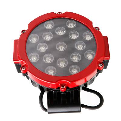 Black Horse Off Road - CLASSIC Roll Bar With 2 pairs of 7.0" Red Trim Rings LED Flood Lights-Stainless Steel-Canyon/Colorado|Black Horse Off Road - Image 2