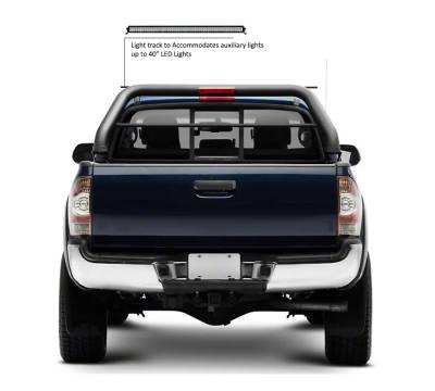 Black Horse Off Road - CLASSIC Roll Bar With 40" LED Light Bar-Black-2005-2021 Nissan Frontier|Black Horse Off Road - Image 3