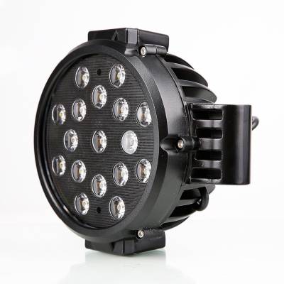 Black Horse Off Road - CLASSIC Roll Bar With 2 pairs of 7.0" Black Trim Rings LED Flood Lights-Black-2005-2021 Nissan Frontier|Black Horse Off Road - Image 5
