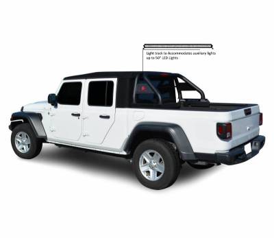 Black Horse Off Road - CLASSIC Roll Bar With 40" LED Light Bar-Black-2020-2024 Jeep Gladiator|Black Horse Off Road - Image 10