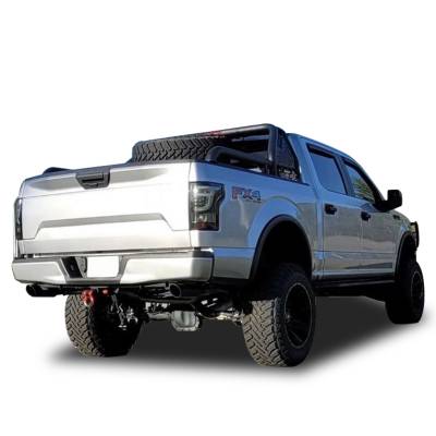 GLADIATOR Roll Bar Ladder Rack-Black-Nissan Titan/Titan XD, Chevrolet/GMC Silverado/Sierra 1500/2500 HD/3500/3500 HD, Ford F-150, Dodge Ram 1500, Toyota Tundra|Black Horse Off Road