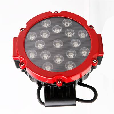 Black Horse Off Road - GLADIATOR Roll Bar Ladder Rack With 2 pairs of 7.0" Red Trim Rings LED Flood Lights-Black-2005-2021 Nissan Frontier|Black Horse Off Road - Image 12