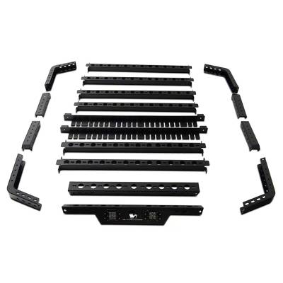 Black Horse Off Road - TRAVELER OVERLAND UTILITY Bed Rack-Black-Midsize- Half Ton- Three Quarter Ton Trucks-800 Lbs Capacity|Black Horse Off Road - Image 20