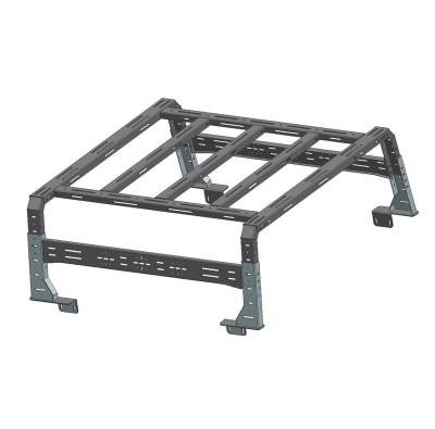 TRAVELER OVERLAND UTILITY Bed Rack -Black-800 Lbs Capacity-2020-2024 Jeep Gladiator|Black Horse Off Road