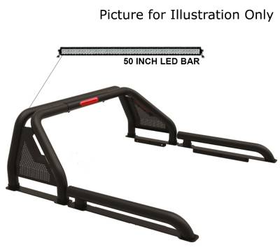 Black Horse Off Road - GLADIATOR Roll Bar Ladder Rack With 40" LED Light Bar-Black-2019-2024 Ford Ranger|Black Horse Off Road - Image 3