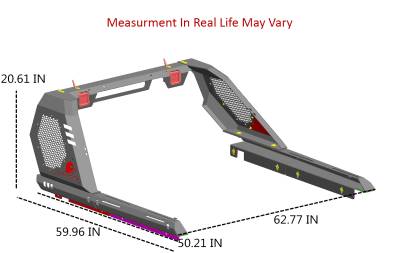 Black Horse Off Road - VIGOR Roll Bar-Black-2005-2024 Toyota Tacoma|Black Horse Off Road - Image 6