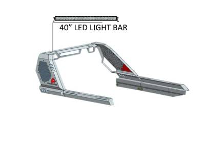 Black Horse Off Road - VIGOR Roll Bar With 40" LED Light Bar-Black-2005-2024 Toyota Tacoma|Black Horse Off Road - Image 2