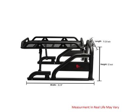 Black Horse Off Road - WARRIOR Roll Bar-Black-Silverado/Sierra 14+,Ford F-150 15+,Dodge Ram 15+|Black Horse Off Road - Image 18