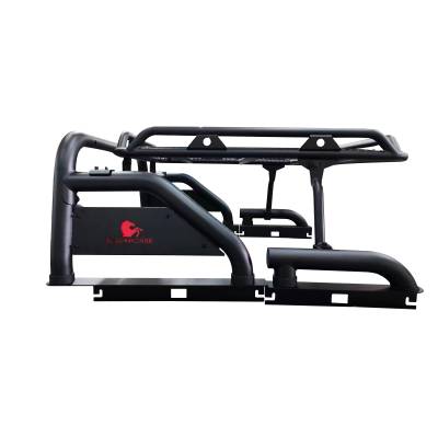 Black Horse Off Road - WARRIOR Roll Bar Ladder Rack-Black-2020-2024 Jeep Gladiator|Black Horse Off Road - Image 11