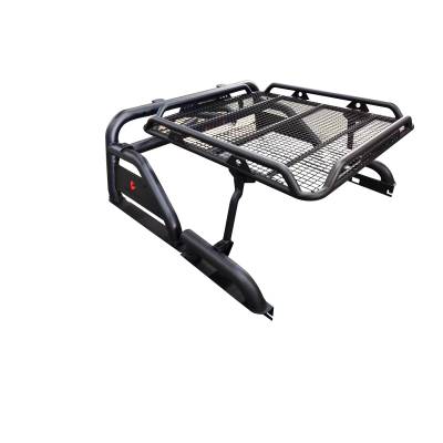 Black Horse Off Road - WARRIOR Roll Bar Ladder Rack-Black-2020-2024 Jeep Gladiator|Black Horse Off Road - Image 13