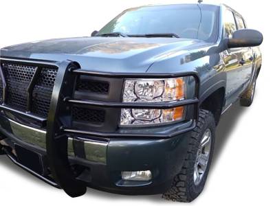 Black Horse Off Road - RUGGED HD Grille Guard-Black-2007-2013 Chevrolet Silverado 1500|Black Horse Off Road - Image 4