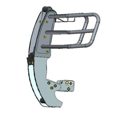 Black Horse Off Road - RUGGED Heavy Duty Grille Guard With 20" Double Row LED Light-Black-2007-2013 Chevrolet Silverado 1500|Black Horse Off Road - Image 5