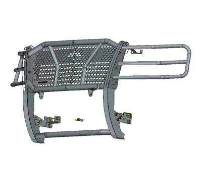 Black Horse Off Road - RUGGED Heavy Duty Grille Guard With 20" Double Row LED Light-Black-2007-2013 Chevrolet Silverado 1500|Black Horse Off Road - Image 6