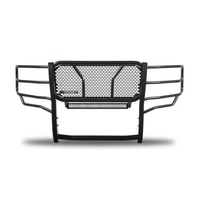 RUGGED Heavy Duty Grille Guard With 20" Double Row LED Light-Black-Silverado 1500 LD/Silverado 1500|Black Horse Off Road