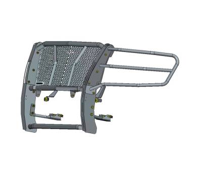 Black Horse Off Road - RUGGED Heavy Duty Grille Guard With 20" Double Row LED Light-Black-Tahoe/Suburban|Black Horse Off Road - Image 11