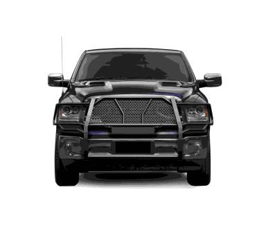 Black Horse Off Road - RUGGED HD Grille Guard-Black-1500 Classic/1500/Ram 1500|Black Horse Off Road - Image 2
