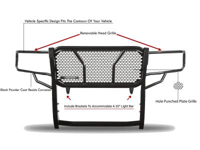 Black Horse Off Road - RUGGED HD Grille Guard-Black-2009-2014 Ford F-150|Black Horse Off Road - Image 2