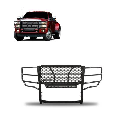 RUGGED HD Grille Guard-Black-F-250/F-350/F-450/F-550 SD|Black Horse Off Road