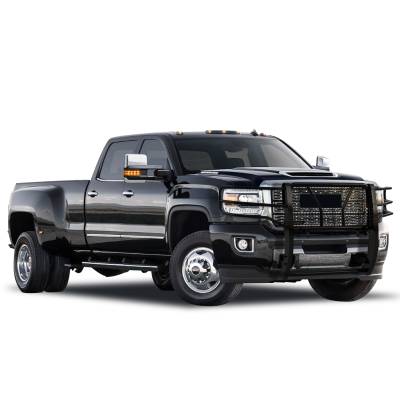 RUGGED HD Grille Guard-Black-Sierra 2500 HD/Sierra 3500 HD|Black Horse Off Road