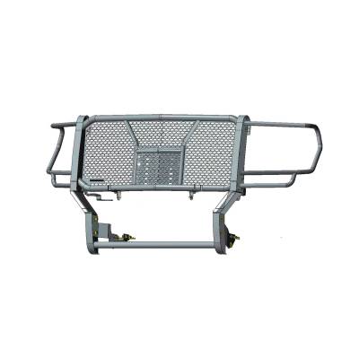 Black Horse Off Road - RUGGED Heavy Duty Grille Guard With 20" Double Row LED Light-Black-Sierra 2500 HD/Sierra 3500 HD|Black Horse Off Road - Image 7