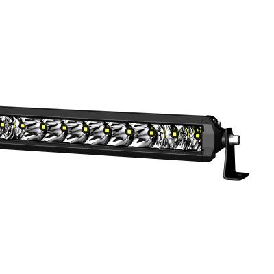 Black Horse Off Road - RUGGED Heavy Duty Grille Guard With Single Row LED Light-Black-Sierra 2500 HD/Sierra 3500 HD|Black Horse Off Road - Image 3