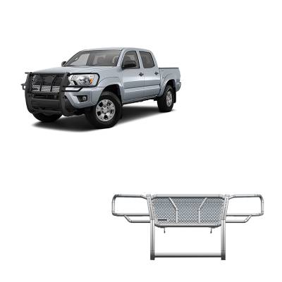 RUGGED HD Grille Guard-Black-2005-2015 Toyota Tacoma|Black Horse Off Road