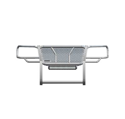 Black Horse Off Road - RUGGED Heavy Duty Grille Guard With 20" Double Row LED Light-Black-2005-2015 Toyota Tacoma|Black Horse Off Road - Image 3