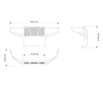 Black Horse Off Road - RUGGED HD Grille Guard-Black-Tundra/Sequoia|Black Horse Off Road - Image 8