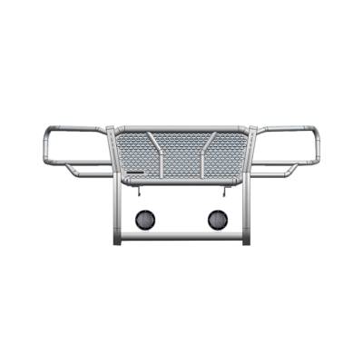 Black Horse Off Road - RUGGED Heavy Duty Grille Guard With Set of 5.3".Black Trim Rings LED Flood Lights-Black-2005-2015 Toyota Tacoma|Black Horse Off Road - Image 3